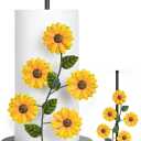 Sunflower Paper Towel Holder Sunflower Kitchen Decor and Accessories Yellow Farmhouse Paper Towel Holder Cute Kitchen Decor Sets Countertop Country Stuff Home Vintage Rustic Unique Counter Gift