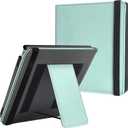 BOZHUORUI Case for 7" Onyx Boox Go 7 B/W & Go 7 Color (Gen I/II, 2025/2024) & Boox Page | Built-in Foldable Stand & Double Hand Straps | with Sleep/Wake | PU Leather SleepCover (Sage Green)