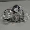 LEVERLOC Soap Holder Dish with Hooks for Shower, Bar Suction Cup Soap Tray Wall Mounted, Rustproof Stainless Steel Sponge Holder Caddy for Bathroom Bathtub Kitchen Sink, Black (1 Tier)