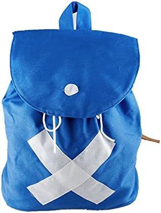 MIUNIKO Unisex Anime Cosplay Tony Chopper Blue Canvas School Backpack Shoulder Bag