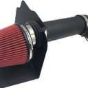Intake Pipe Perfit Formance Cold Air Intake Kit with Filter 2005-2010 Fit for Dodge/Chrysler (Challenger, Charger, 300) 5.7L 6.1L V8 (Black Tube & Red Filter)