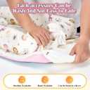 Baby Lounger for Newborn, Portable Infant Lounger for 0-24 Months Newborn, Home Travel Dual-Purpose Baby Nest (Animal World Pink)