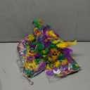 Dingion 6 Pieces 38 Gram 6 Feet Long Mardi Gras Feather Boa Lights Colorful Feathered Light up Boa Mardi Gras Decorations Accessories for Party Wedding Carnivals Costume Decoration