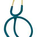 3M Littmann Classic II Pediatric Stethoscope, 2153, Stainless Steel Rainbow-Finish Chestpiece, 28" Caribbean Blue Tube, Brass Stem, and Headset