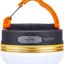 Censinda LED Camping Lantern, Rechargeable & Portable Tent Light, 300LM,3 Light Modes,1800mAh Power Bank,with Magnet Base,Electric Lantern Flashlight for Camping/Hiking/Fishing/Hurricane/Emergency Pack of 2