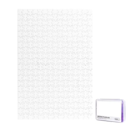 RTYVBMX Custom Jigsaw Puzzles 300 Piece with Photo, Personalized with Pictures Name Logo Customized Gift for Christmas Birthday Wedding Family Memory, Blank Whtie, Vertical-300PCS