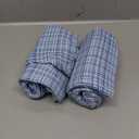 Kevin Textile Pack of 2 Decorative Outdoor Waterproof Throw Pillow Covers Stripe Pillowcases Modern Cushion Cases for Patio Couch Bench 22 x 22 Inch Light Blue