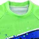 Boys UPF 50+ Long Sleeve Rash Guard and Swim Trunks Outfit Set Toddler to Big Boy Sizes (3-11Years)