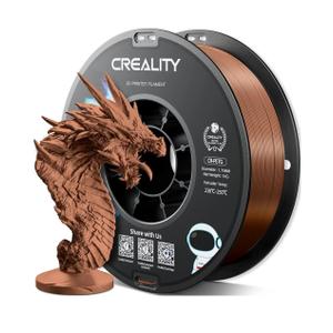 Official Creality PETG 3D Printer Filament 1.75mm 1KG (2.2lbs), High Precision Strong Toughness, Odorless Better Flow Moistureproof 3D Printing Ender Filament, Brown