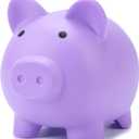 H&W Mini Piggy Bank, Plastic Coin Bank, Unbreakable Money Banks, Cute Piggy Banks, Best Birthday Gifts Home Decoration, Purple (Small)