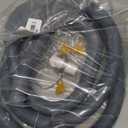 Universal 6.5 FT Flexible Corrugated Washing Machine Drain Hose Extension - Replacement for Dishwasher and Washer, with 4 Clamps, 1 Adapter and 1 U-Bracket