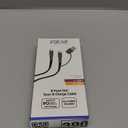 ZGear 6' Extended Length Black Sync & Charge Cable for USB C and USB A, Black/Gray
