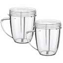 Joyparts Replacement Parts Cups，Compatible with Nutribullet Blender 600W & 900W (1 18oz mugs)