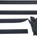 Exterior Body Side Door Molding Guard Cover Trims 4pcs (Black) Fits for Honda Passport 2026 Door Molding Decorative Stripe Cover Trim
