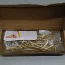 Fasunry 12 Piece Plate Hangers, 6/ 8/ 10 Inch Invisible Brass Wall Plate Hangers, Comes with 16 Piece Wall Hooks for Decorative Plates