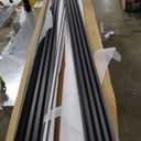 Slat Wall Paneling,8-Pack 3D WPC Wood Wall Panels,Acoustic Wall Panels for Interior Wall Decor,Living Room,Bedroom,Black Brown