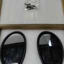 Black Rearview Mirror, Car Rearview Mirror Car Accessory, Side Door Rearview Mirror Universal Rearview Mirror blind spot mirror Blind Spot Panoramic Mirror Passenger Side Replacement