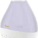 Crane 4-in-1 White Drop Ultrasonic Cool Mist Humidifier with Sound Machine, Night Light, Aroma Tray, 1 Gallon Top Fill White