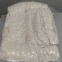 Queen Size Mattress Topper Viscose Derived from Bamboo, Soft Thick Pillow Top Mattress Pad Cover for Back Pain, Cooling Mattress Protector with 8-21 Inch Deep Pocket, White