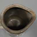 Vintage Colorful Flower Ceramic Vase with Handle, Retro Ice Glazed Crack Farmhouse Pitcher Vase for Home Decor, Living Room, Shelf, Office, Rustic Table Centerpiece 7 Inch