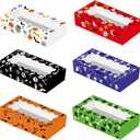 24 Pack Halloween Large Treat Boxes, Trick or Treat Candy Boxes with Window Halloween Party Favors Gift Goodie Boxes Supplies for Cookie Biscuit Donuts Dessert Cupcake Pie