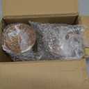 DRASTAR Glass Coffee Mugs, 20 oz Clear Coffee Cups, Coffee Mug with Acacia Wood Lid, Tea Glass Cups with Handles, Large Coffee Mug Set of 2, Glass Coffee Cups for Latte, Espresso, Tea