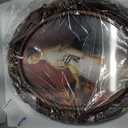 SIMON'S SHOP Oval Picture Frame 11x14, Vintage Photo Frames in Mahogany with Gold Trim, Antique Wall Picture Frames, Victorian Wall Decor