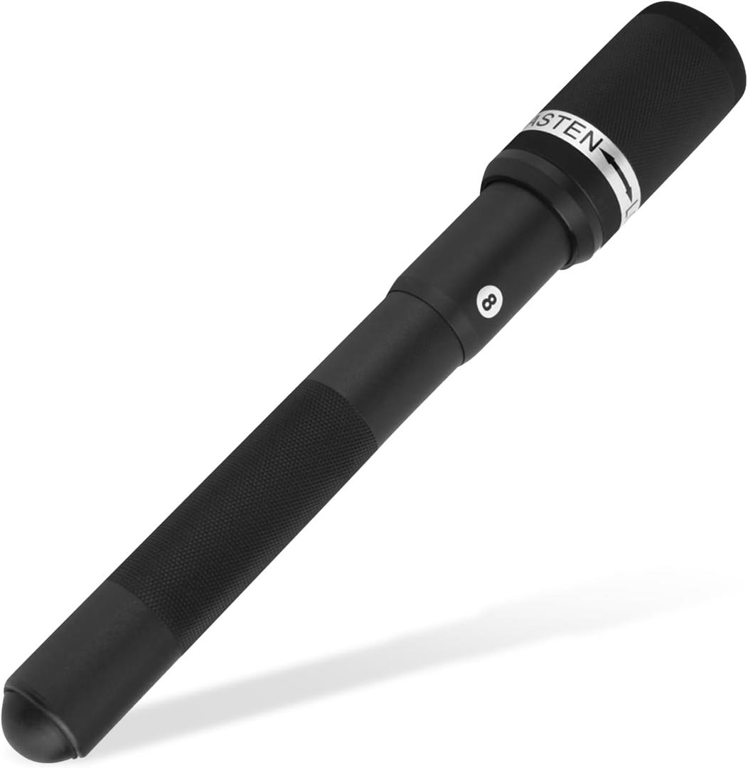 Tbest 12.6inch Aluminium Alloy Billiard Telescopic Extension Cue (Black)