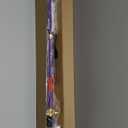 RENGENG Light Up Sword, 40 Inches Rechargeable Pre-Assembled Plastic Replica Anime Sword with Belt & Stand & Spinner (Yama Enma Purple)