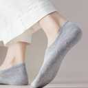 3 x BERING Women's No Show Socks Non-slip Heel Grip Invisible Liner Footies (6 Pairs)