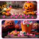 Soaoo 100 Pcs Mini Flamingo Resin Ducks Pink Tiny Flamingos to Hide Cute Miniature Figurines Bulk for Garden Lawn Decor DIY Craft Dollhouse Micro Landscape Aquarium Ornaments Party Gifts(Mage Hat)