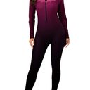 Halcurt Women's Full Body Rash Guard One Piece Front Zip Swimsuit Long Sleeve UPF 50 Bathing Suit
L