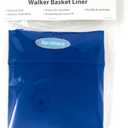 Top Glides Universal Washable Liner for Wire Walker Baskets (Blue)