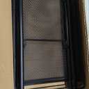 MOCHEN Metal Rolling Cart - These Utility Carts are Useful for Kitchen Pantry Food Storage, Bathroom Organization or as a Serving Trolley. Includes Lockable Wheels Stability. (3-Tier, Black)