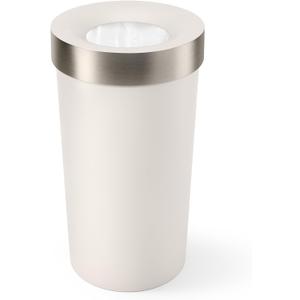 UMBRA Vento Kitchen Trash Can with Open Top, Large 16-Gallon (62 L) Capacity, Sand
