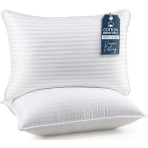 Utopia Bedding Bed Pillows for Sleeping Queen Size (White), Set of 2, Cooling Hotel Quality, for Back, Stomach or Side Sleepers (Queen (Pack of 2), White)