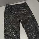 Sparkly Leggings for Women, High Waisted Starry Sky Print Sparkle Pants, Casual Stretch Skinny Legging for Party Holiday, S
