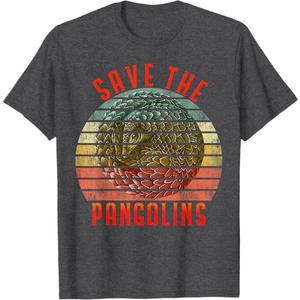 Save The Pangolins Shirt 10 colors Vintage Pangolin T-Shirt (Small)