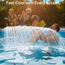 2025 Upgrade Height Pool Fountain for Above Gound and Inground Pools, Adjustable Pool Sprinkler Fountain, Whale Tail Pool Waterfall, Cooling & Relaxation Swimming Pool Accessories