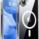 CANSHN Magnetic for iPhone 17 Case Clear, Upgraded [Full Camera Protection] [Compatible with Magsafe] Non-Yellowing Protective Shockproof Bumper - Clear (iPhone 17 (6.3 Inch,2 Lens))