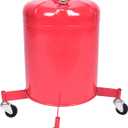 5 Gallon Oil Drian Portable Steel Oil Drain, Waste Oil Drain with Wheel, Adjustable Height, Red (AODT-5)