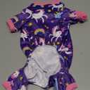 Dog Pajamas Soft Lightweight Dog Onesies Outfit Clothes for Small Medium Large Puppy Pjs for Pet Boys Girls Dogs Cats (XXL (Back: 17.8",Chest: 22.8", Neck: 13"), Purple Unicorn)