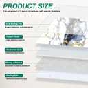 Peel and Stick Wall Panels, Marble Look Tiles for Backsplash, 12 Packs, 23.6" x 11.8" x 2.2mm