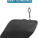 X AUTOHAUX Rear Bumper Tow Hook Cover for Mercedes-Benz C300 C400 2015 Car Trailer Hook Cover 2058850224 Black