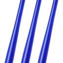 Liliful 3 Pieces Plastic Baseball Bat 29.5 Inch Solid Lightweight Plastic Bat with Molded Grip Handle for Practice Festival Gift Party Decoration