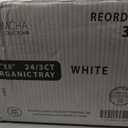 Organic Tray, White - 11" x 8" - White, Plastic, Case Pack of 72 - For Catering, Buffets, and Parties
