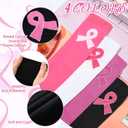 Hercicy 4 Pairs Breast Cancer Awareness Football Leg Sleeves Pink Ribbon Calf Compression Sports Sleeves for Girls Boys (Colorful)