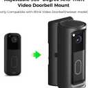 Blink Doorbell Mount Adjustable 360 Degree Angle Compatible with Blink Video Doorbell(2025 Model), No-Drill Camera Bracket Holder for Home, Apartment & Dorm (Adhesive Mount)