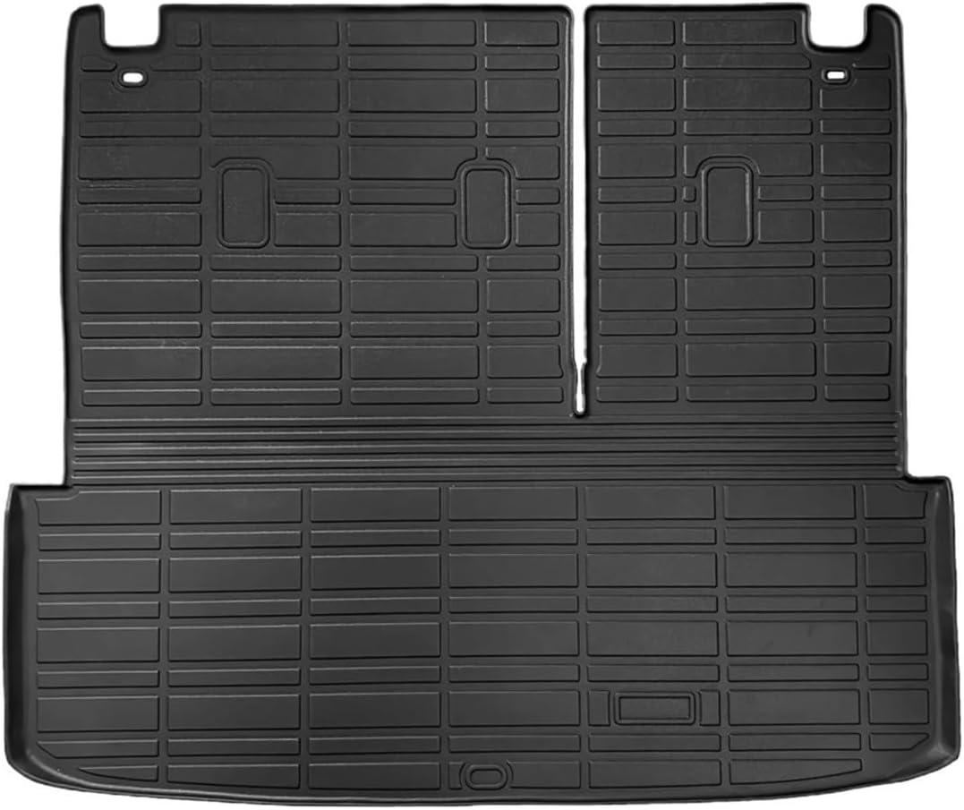 TPE Floor Mats for 2024 2023 2022 Compatible for Infiniti QX60 7 Passenger, Heavy Duty Car Floor Liners-Black Infiniti QX60 Accessories(1PC Trunk Mat)