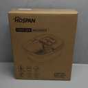 HOSPAN Collapsible Foot Spa with Heat, Bubble, Red Light, and Temperature Control, Foot Bath Massager with 8 Shiatsu Massage Rollers, Pedicure Foot Spa for Relaxation and Stress Relief, Black